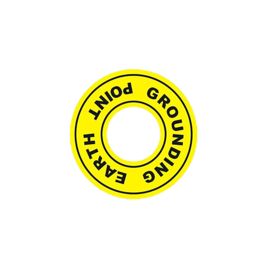 Earth Grounding Point Label 36mm dia