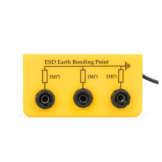 Earth bonding bar - 3 x 4mm banana sockets
