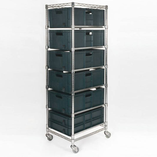 ESD Euro Container Trolley - 480 x 610 x 1450mm