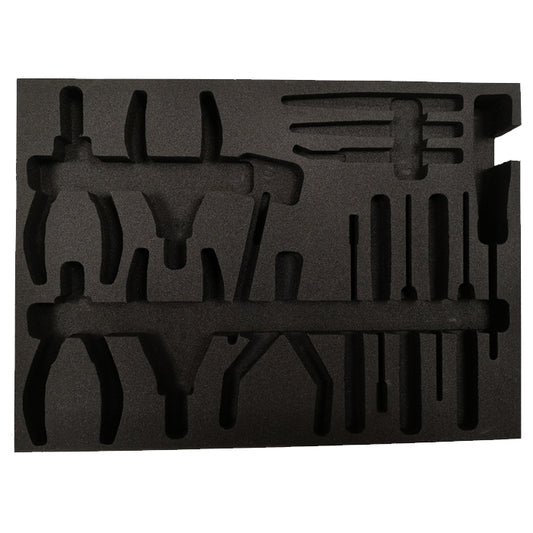 Bespoke routed black conductive foam 45Kg/m3