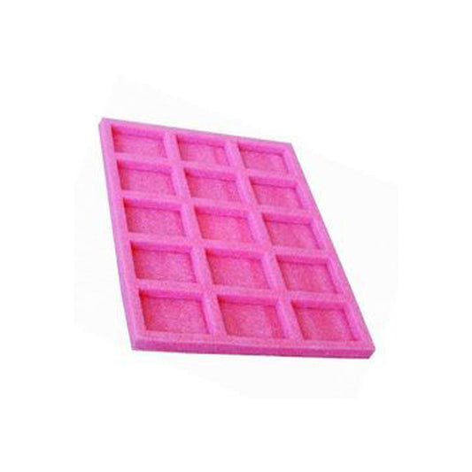 Bespoke routed pink static dissipative foam