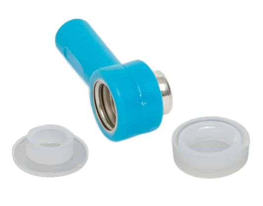 Grounding adaptor - 10mm stud/10mm socket/4mm banana socket