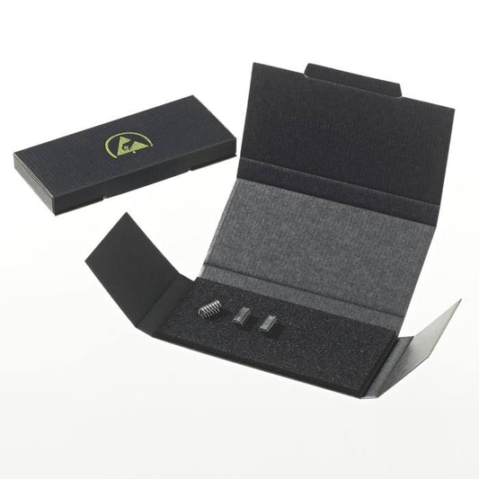 Tekstat Electrostatic Conductive Chip Boxes - with conductive foam