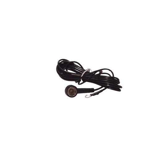 Ground Cord - 3 metre cord 10mm socket/M5 ring terminal