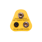 Earth bonding plug - 2 x 10mm stud + 1 x 4mm banana socket
