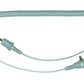 Dual Coiled Cord, grey (1.5m / 3m) for Continuous Monitors