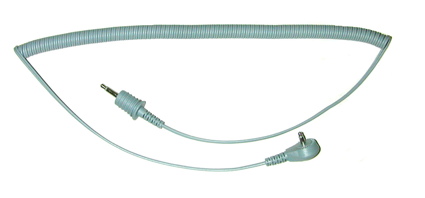 Dual Coiled Cord, grey (1.5m / 3m) for Continuous Monitors
