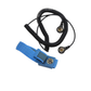 Blue elasticated cloth band and cord - 10mm to 10mm sockets