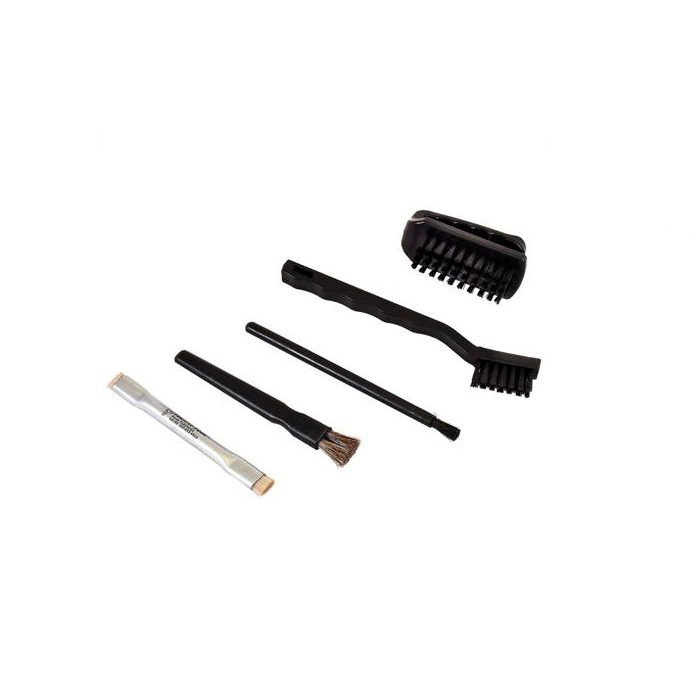 uxcell Plastic ESD Anti Static Conductive Brush Round Handle Black 3pcs 