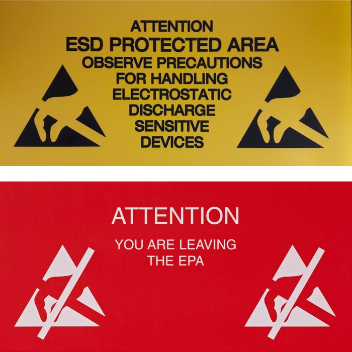 ESD WARNING SIGNS