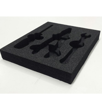 Bespoke routed black conductive foam 32Kg/m3